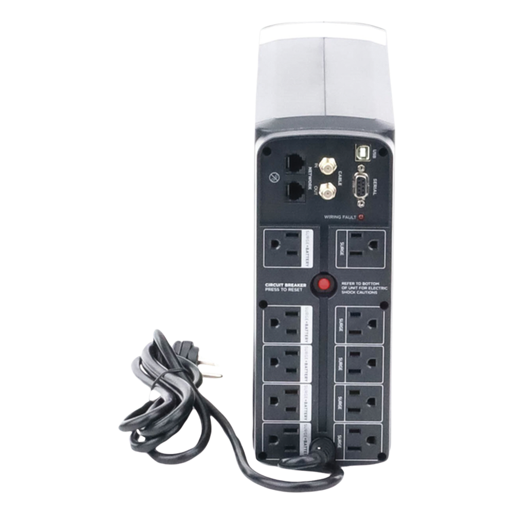 UPS de 1350 VA/815 W, Topología Línea Interactiva, Entrada 120 Vca NEMA 5-15P, Tipo Mini Torre, Con 10 Tomas NEMA 5-15R