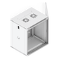 UACC Rack Cabinet 12U (550x 450 mm) - Gabinete Cerrado para Montaje en Pared con Puerta Frontal Perforada, Totalmente Ensamblado con Ventiladores Integrados y Paneles Removibles