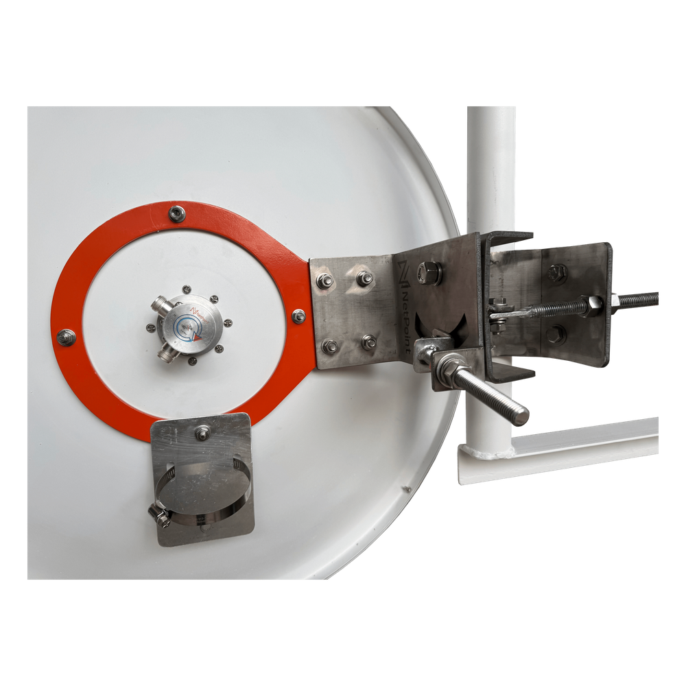 Antena Direccional / 2 ft / 5.9-7 GHz / Ganancia 32 dBi / SLANT de 45 ° y 90° / Incluye Jumpers con conector N-Macho a RPSMA / montaje y radomo incluido.