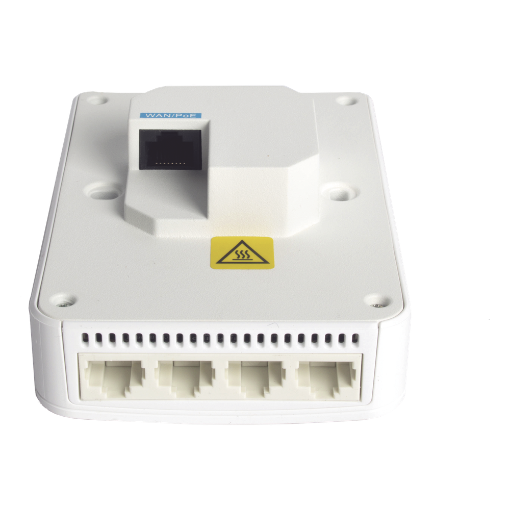 Punto de Acceso Wall Plate Wi-Fi 5 / 1267 Mbps Doble Banda / 802.11ac Wave 2 MU-MIMO 2x2 / 5 Puertos Gigabit / 1 Puerto PoE Out / Mesh / Beamforming / Gestión Cloud Gratuita