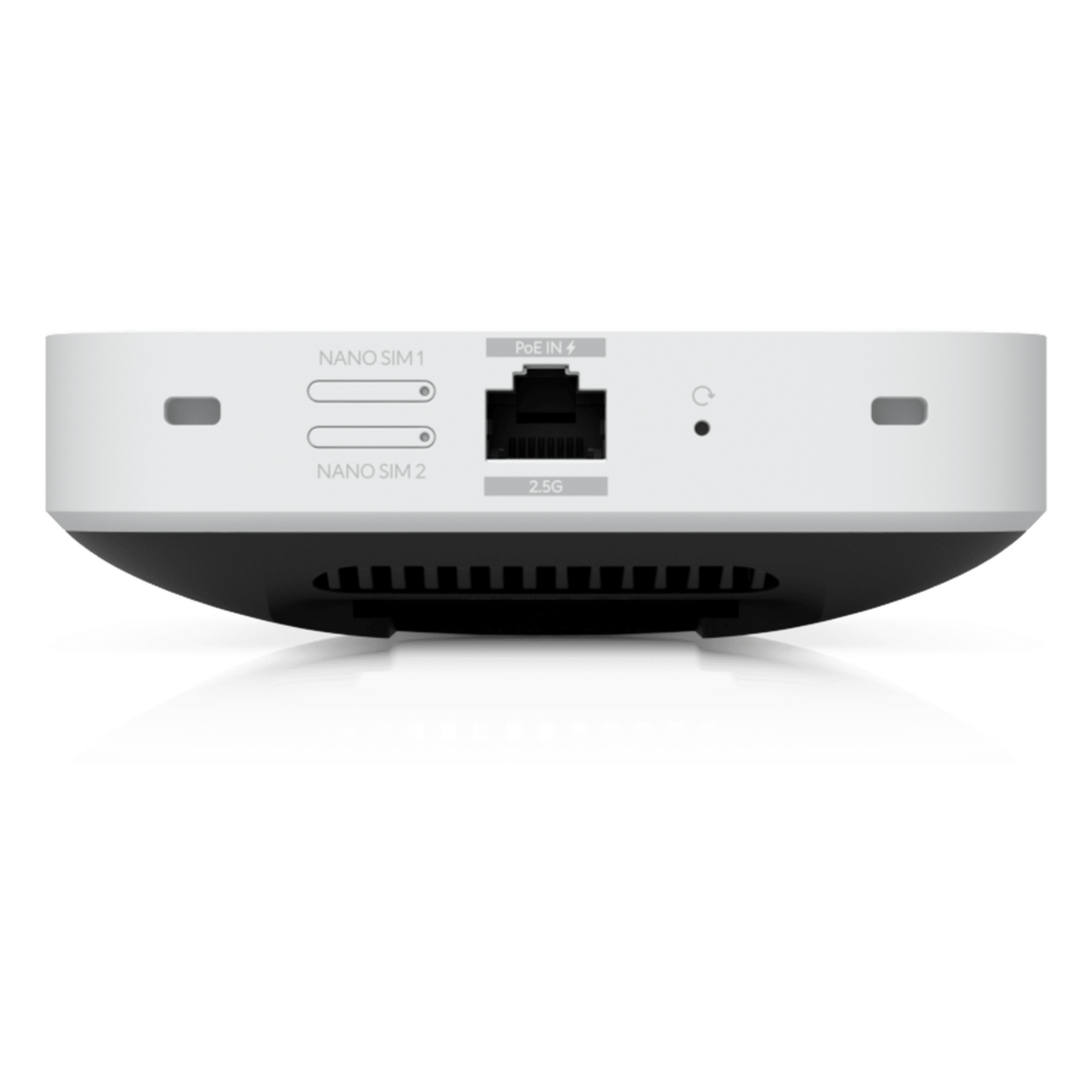 UniFi Módem 5G de Alto Rendimiento Hasta 3.4 Gbps para Implementaciones UniFi, Adopción Instantánea por Puerto PoE, Configuración Automática, Doble SIM/eSIM y Failover Inteligente