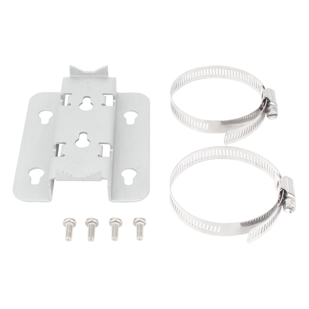 Montaje ePMP 3000 para poste o pared, incluye 4 tornillos y 2 abrazaderas metalicas