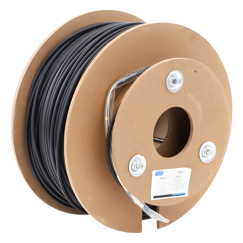 Carrete de Fibra Óptica Monomodo con Conectores LC-LC Duplex, Reforzada con Kevlar, de 150 Metros (492.13 Pies), Para Instalaciones Subterráneas por Tubería