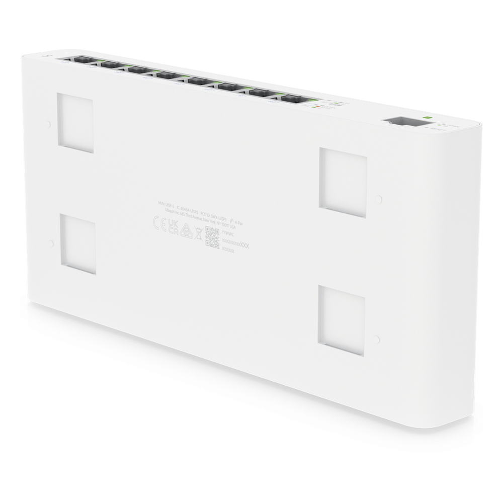 UISP Switch – Switch PoE Pasivo de 110 W (27 V) con 8 Puertos GbE y 1 Puerto SFP