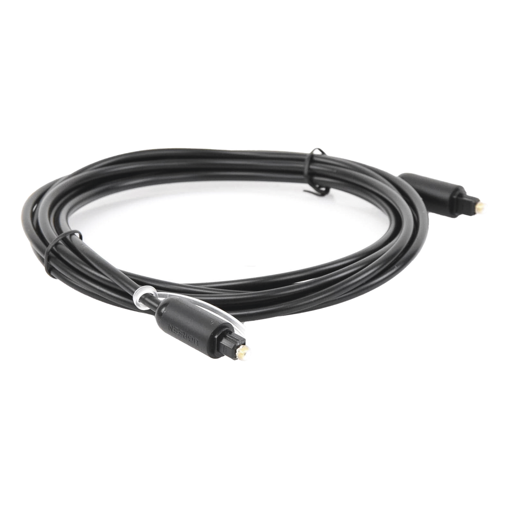 Cable Óptico Toslink (S/PDIF) de Alta Calidad para Audio Digital / 3 Metros (9.84 Pies) / Tapa de Protección / Dolby 7.1 Canales / Diseño Durable / Plug & Play / Color Negro