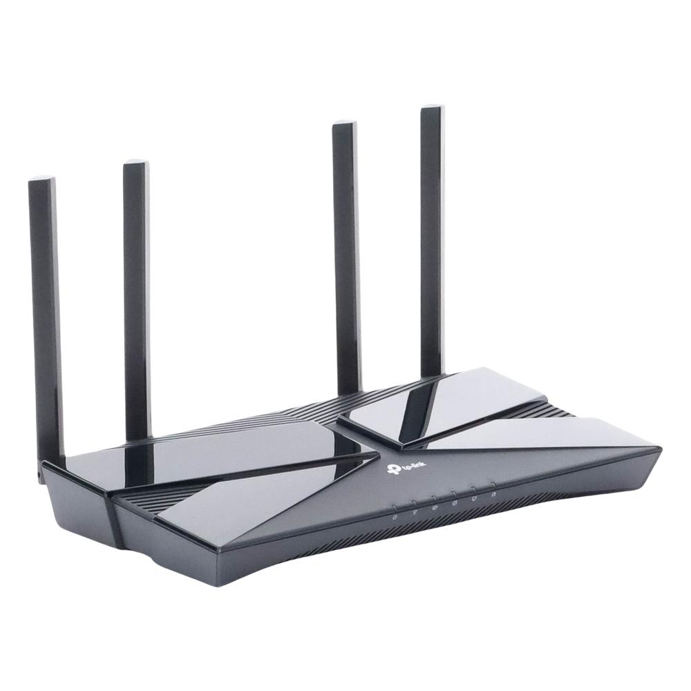Router WiFi 6 doble banda AX 3000 Mbps /  MU-MIMO y OFDMA / 1 Puerto WAN 10/100/1000 Mbps / 4 Puertos LAN 10/100/1000 Mbps / 4 Potentes Antenas.
