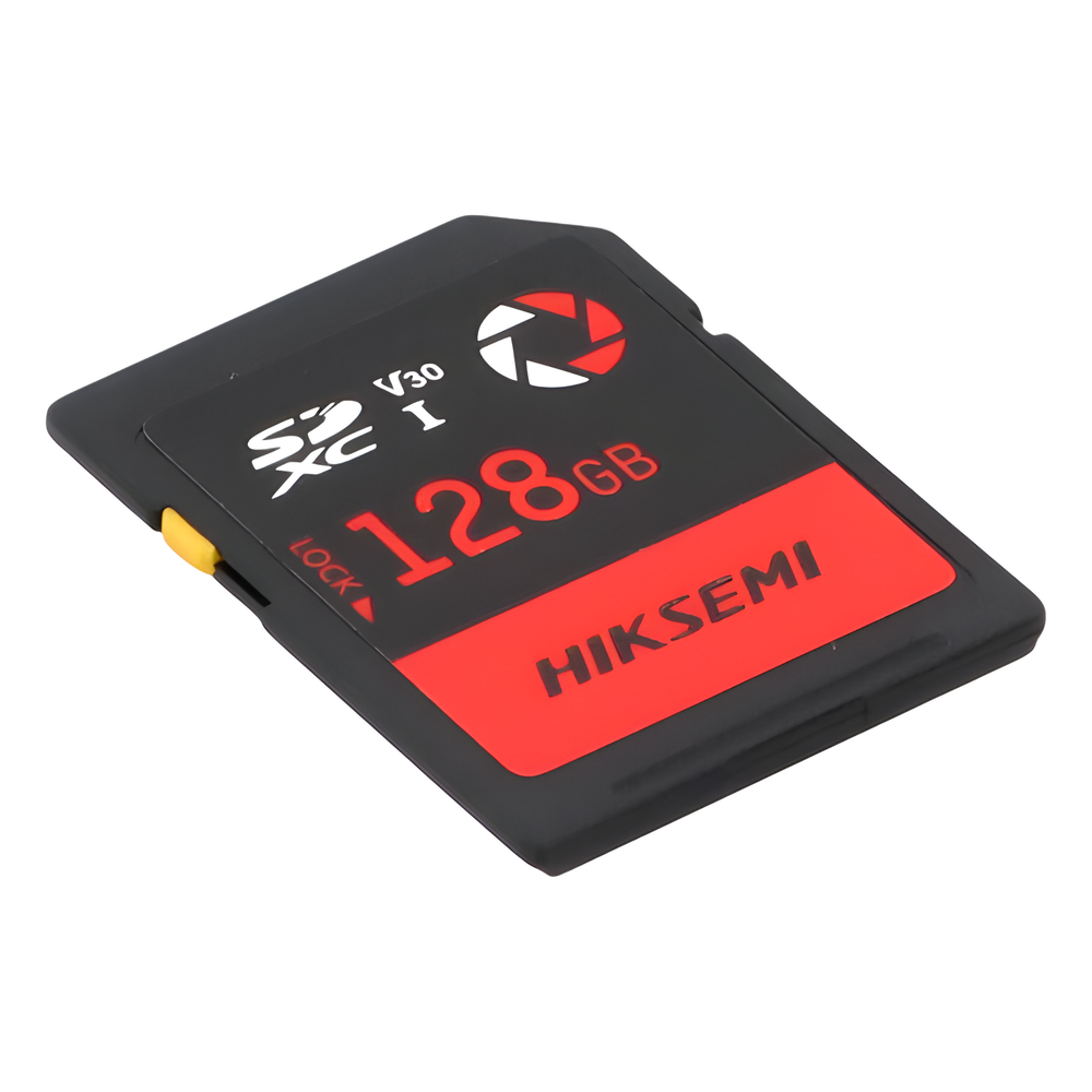 Memoria SD / 128 GB / 180 MB/s Lectura / 150 MB/s Escritura / V30 U3 / Para Drones y Cámaras de Acción / HIKSEMI CAPTURE E30