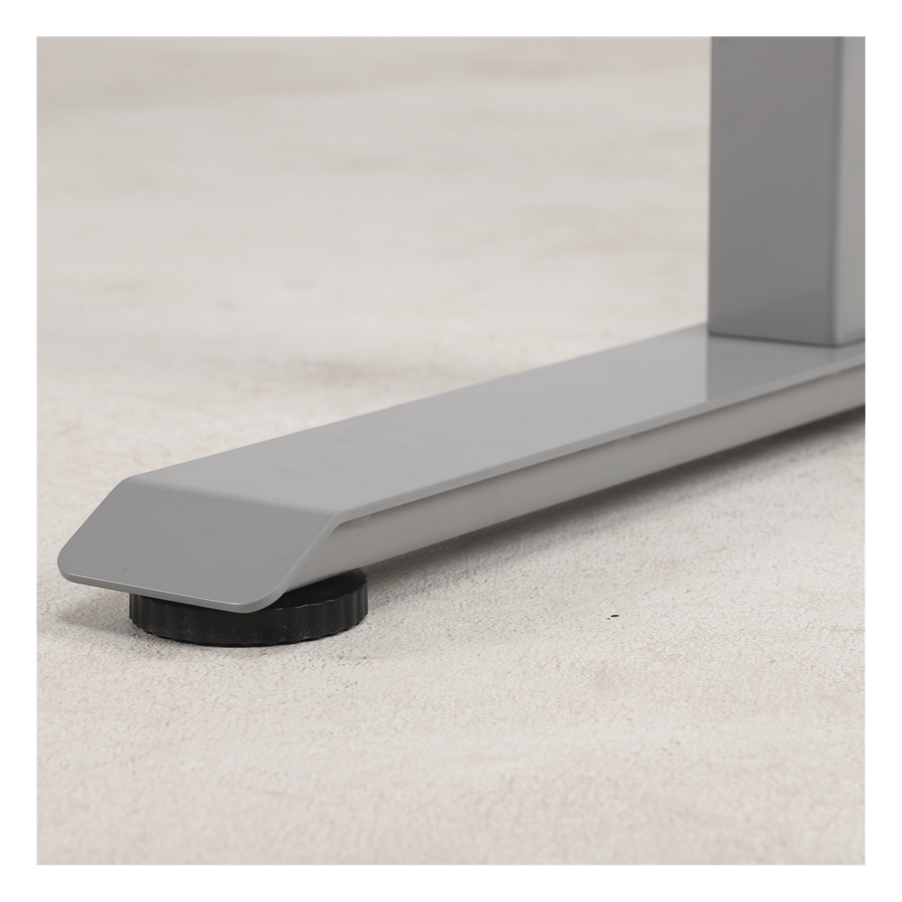 Base de Escritorio Motorizado Profesional / Altura Ajustable 60-125cm / Estructura Estable / Funcionamiento Suave / 3 Preset de Posiciones / Color Gris / Soporta hasta 100Kg de carga
