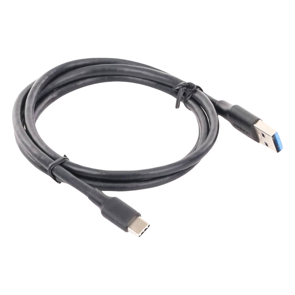 Cable USB-A a USB-C | 1 Metro | Carga y Sincronización de Datos | Carga Rápida 60W | Datos 5 Gbps | QC 3.0/2.0 | FPC | AFC | Protección Integrada | Duradero y Flexible| Caja ABS | Cubierta de TPE | Color Negro.