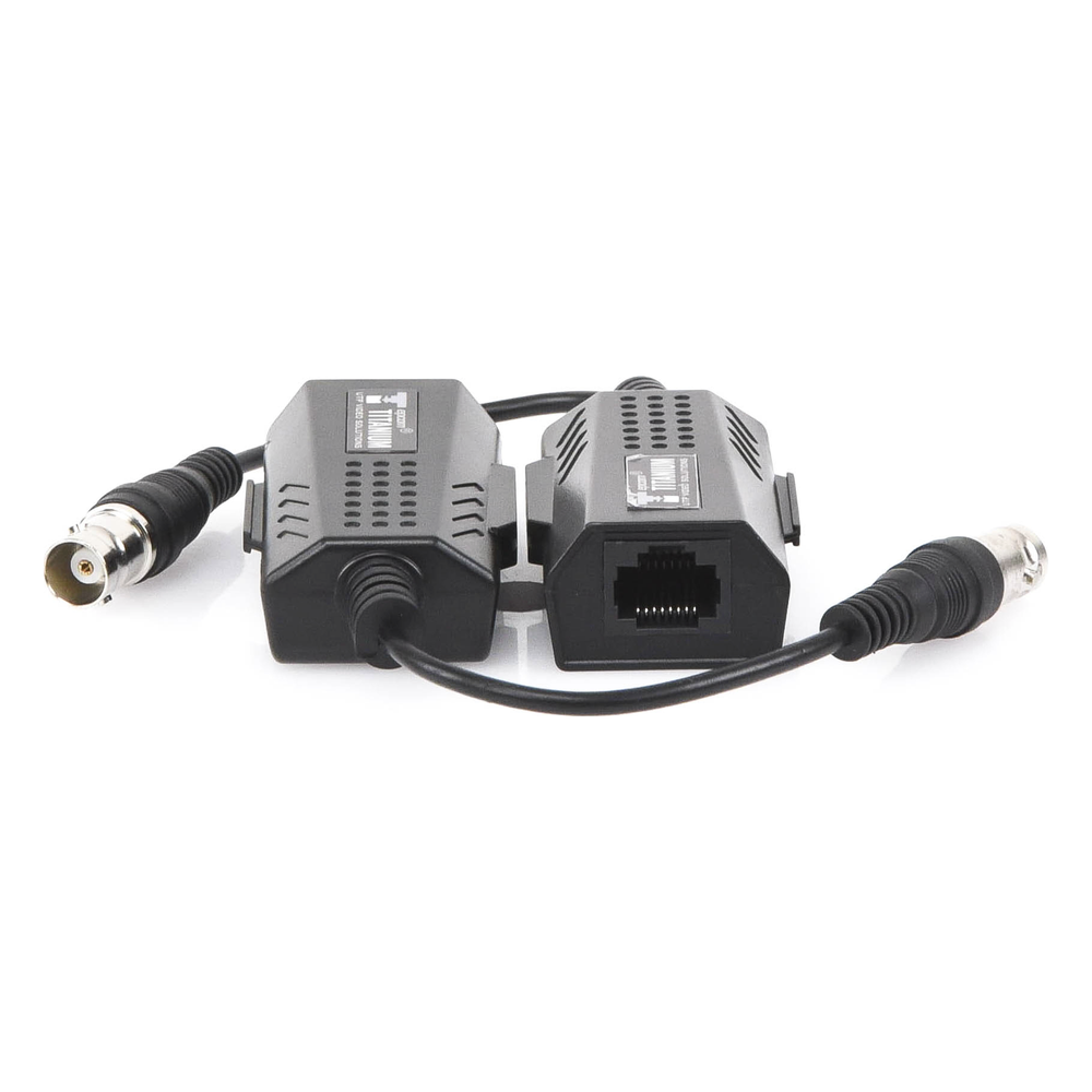 Kit EXTENSOR IP por cable CABLE COAXIAL para distancias de HASTA 200 m / REUTILIZA EL CABLEADO EXISTENTE PARA CONECTAR CÁMARAS IP / No Requiere Energía / Transmisión en Tiempo Real / Protección Contra Sobretensiones Incorporada