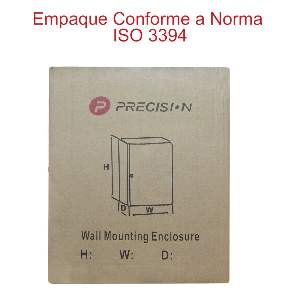 Gabinete de Acero IP66 Uso en Intemperie (400 x 400 x 200 mm) con Placa Trasera Interior de Metal y Compuerta Inferior Atornillable (Incluye Chapa y Llave T).