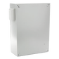 Gabinete Ventilado de Acero IP55 Uso en Exterior (400 x 600 x 250 mm) con Placa Trasera Interior Metálica y Compuerta Inferior Atornillable. Incluye Ventilador, Ventilas, filtros, Chapas y Llave T.