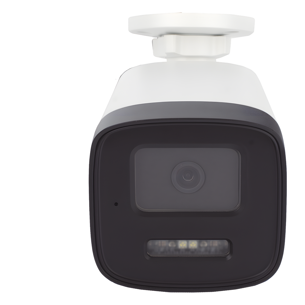 [Audio Bidireccional + Dual Light + ColorVu] Bala TURBOHD 3K  (5 Megapixel) / Lente 3.6 mm / 40 mts IR EXIR + 40 mts Luz Blanca / Micrófono y Bocina Integrado / Exterior IP67 / dWDR