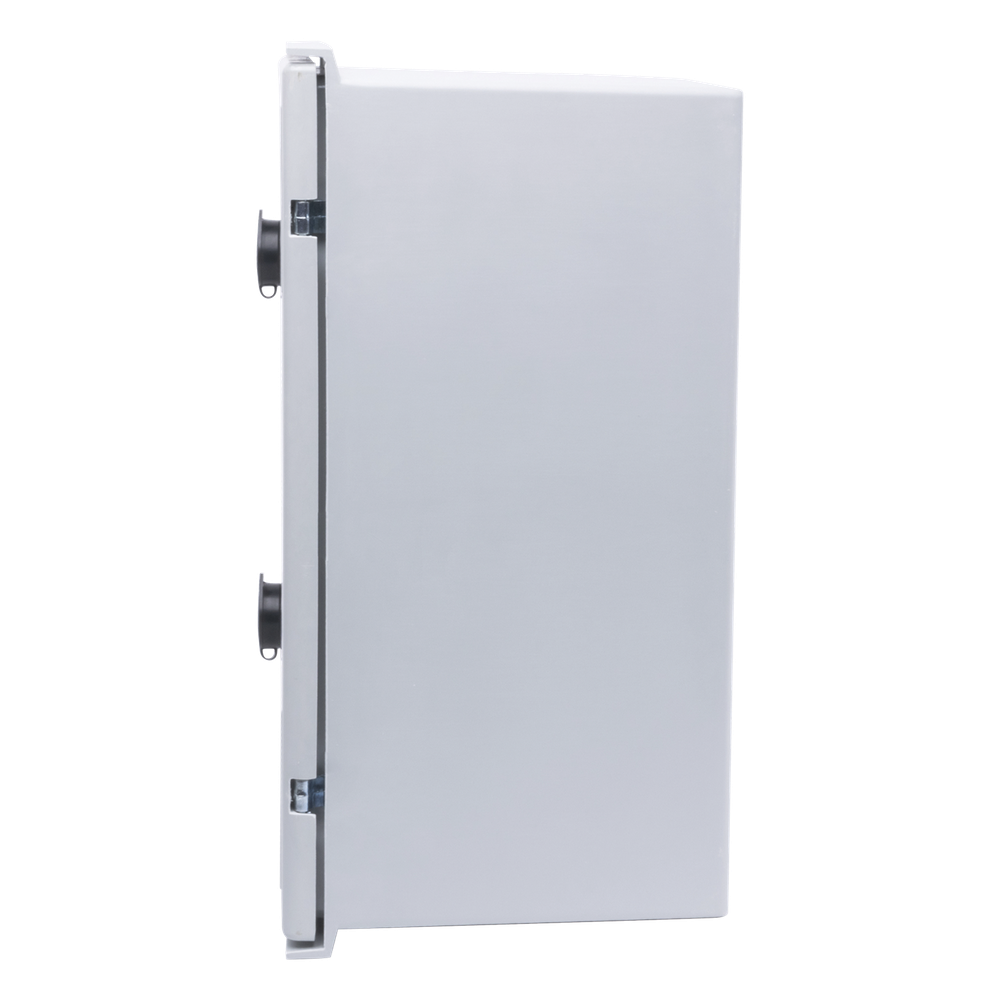 Gabinete de Poliéster IP65 Uso en Intemperie (300 x 400 x 200 mm) con Placa Trasera Interior de Plástico (Incluye Chapa y Llave).