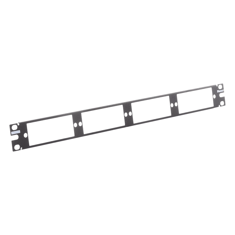 Patch Panel de Fibra Óptica, Para 4 Placas Acopladoras FAP o FMP, Color Negro, 1UR
