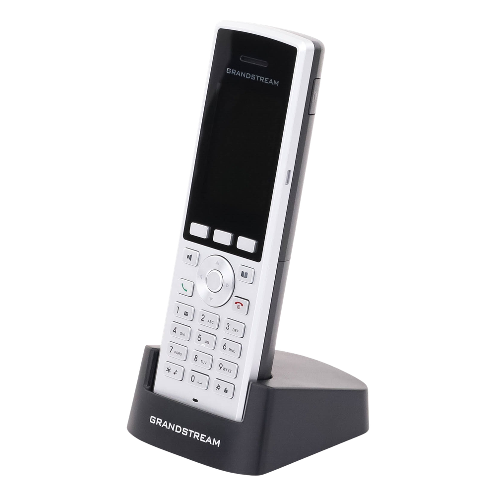 Teléfono WiFi portátil empresarial con 2 lineas y cuentas SIP, Bluetooth y botón Push-to-talk