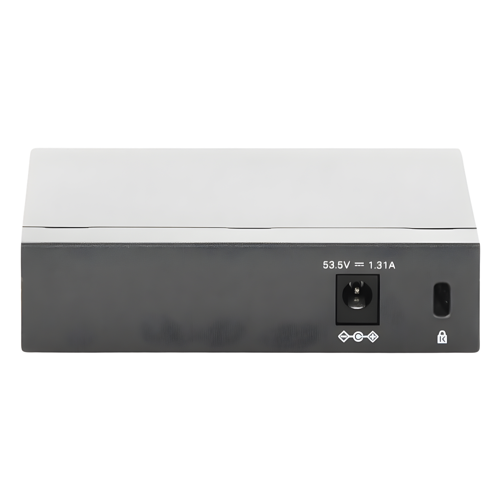 Switch Escritorio No Administrable de 5 puertos 10/100/1000 Mbps / Con 4 puertos PoE 802.3af/at de hasta 65 W / PoE Extendido hasta 250 metros