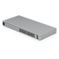Switch UniFi Capa 2 / 24 Puertos Gigabit / 16 Puertos PoE+ 802.3af/at / 95W Total / 2 Puertos SFP 1G / Pantalla LCM / Sin Ventilador