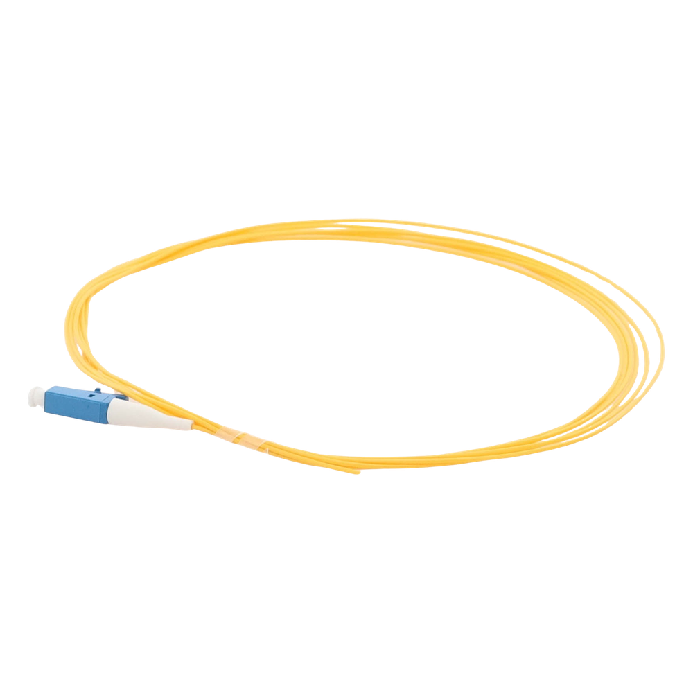 Pigtail de Fibra Óptica Monomodo LC/UPC, Simplex de 2 Metros (6.56 Pies)