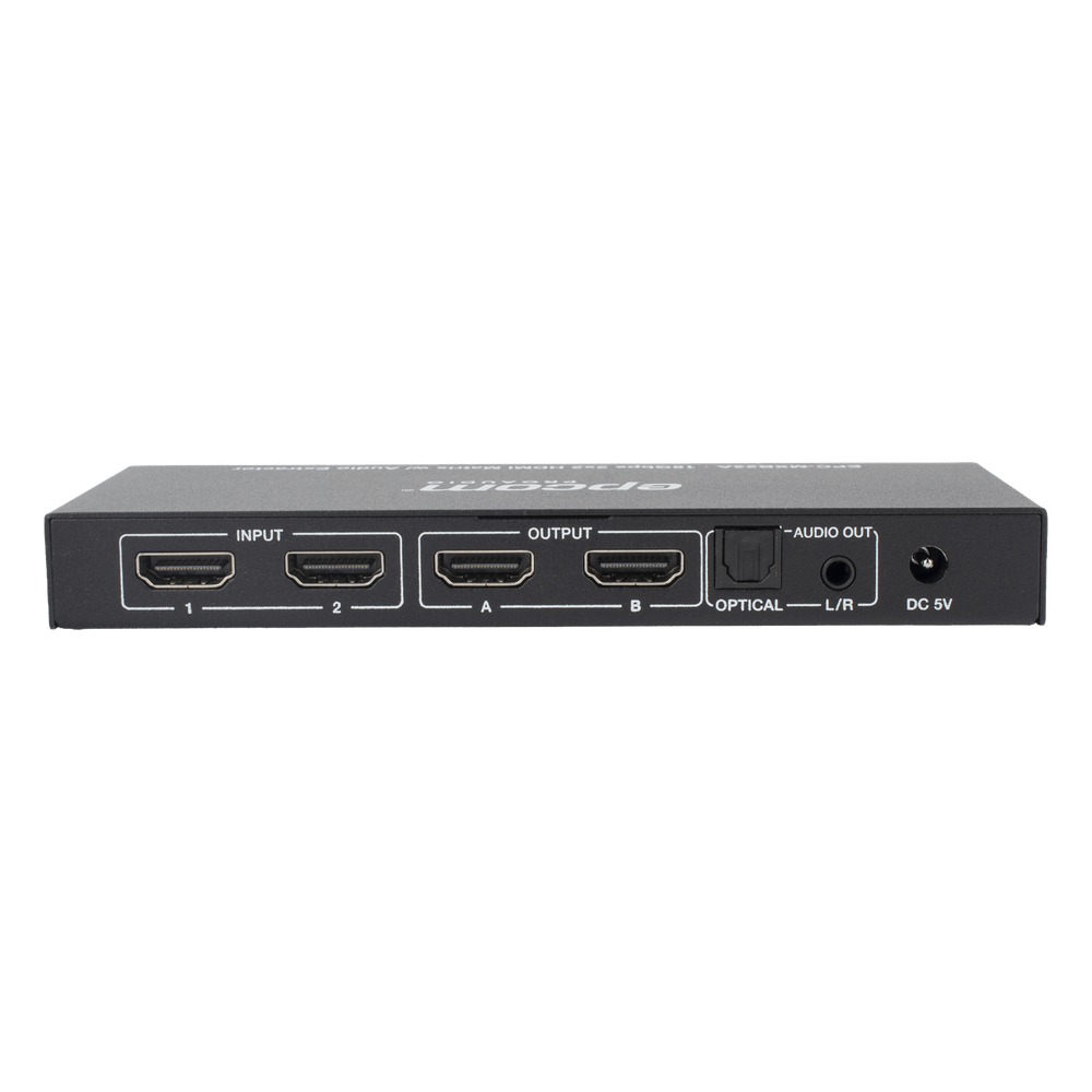 Matricial HDMI | 2x2 | 4K2K@60Hz | HDR | YCbCr 4:4:4 | EDID Auto | Extractor de Audio | Salida de audio análoga y digitalizados | HDCP 2.2 | 18 Gbps