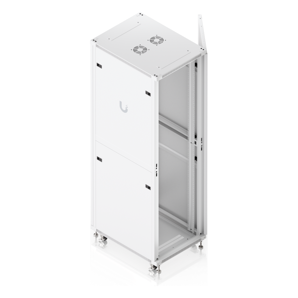UACC Rack Cabinet 42U (600 × 800 mm) – Gabinete de Piso Totalmente Ensamblado con Ventiladores Integrados, Paneles Removibles, Ruedas con Seguro y Puerta Frontal Perforada para Óptimo Flujo de Aire