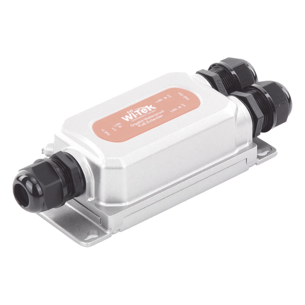 Extensor PoE para exterior / Entrada PoE de 60W y 2 salidas PoE de 30W / Protección IP68 / Ideal Para Aplicaciones de CCTV