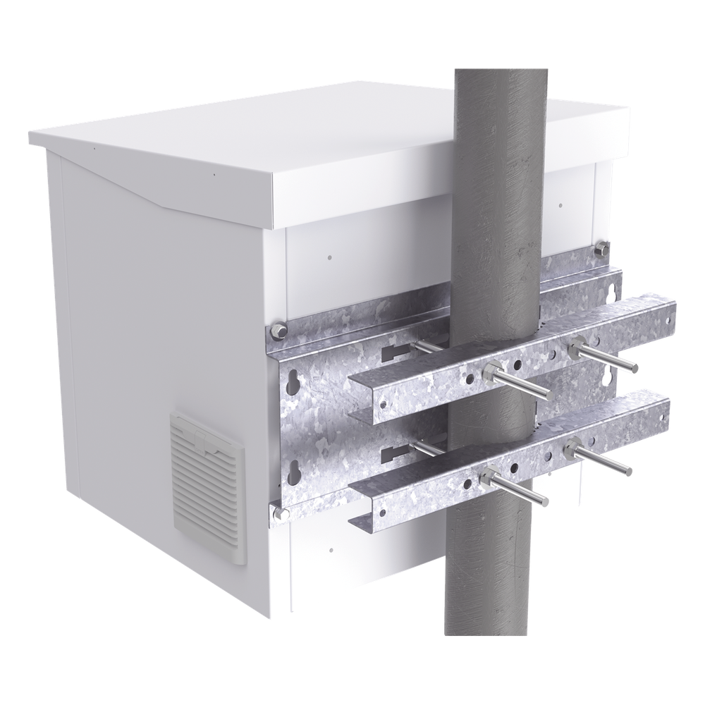 Herraje para Fijación a Pared, Torre o Poste compatible con LP-FORTE-09U-R3.