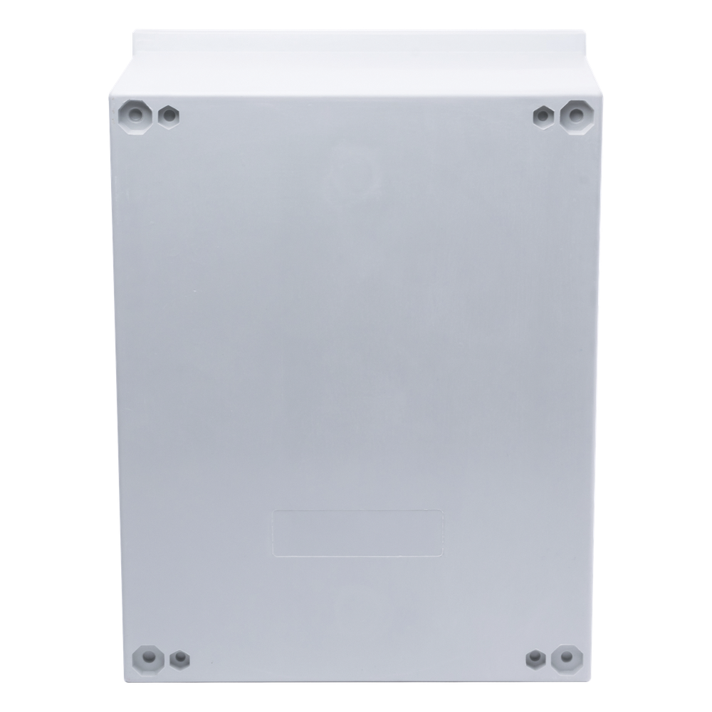 Gabinete de Poliéster IP65 Uso en Intemperie (300 x 400 x 200 mm) con Placa Trasera Interior de Plástico (Incluye Chapa y Llave).