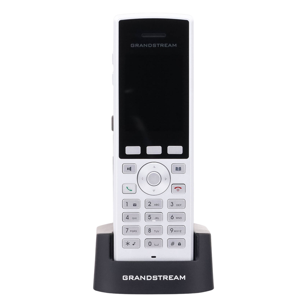 Teléfono WiFi portátil empresarial con 2 lineas y cuentas SIP, Bluetooth y botón Push-to-talk