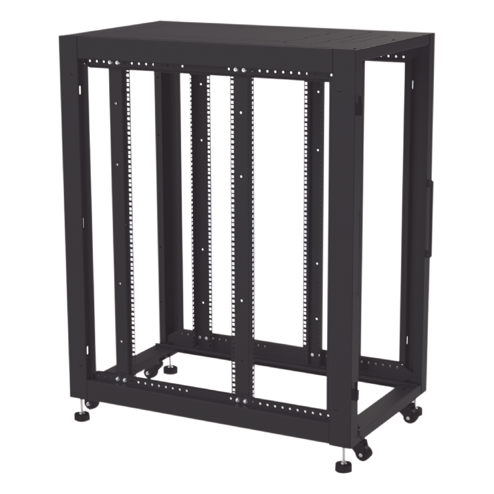 Gabinete Profesional para Telecomunicaciones de 24UR, 600 mm de Ancho x 1000 mm de Profundidad, Se envía el Gabinete Armado.