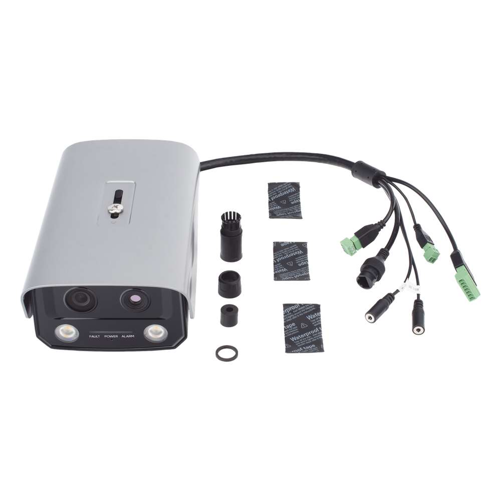 (HikFire) Cámara IP de Detección Térmica de Incendios / Detección de Llamas y Temperaturas Anormales / 4 Megapíxel (Lente Óptico) + 1 Megapíxel (Lente Térmico) / Compatible con Hik-Connect