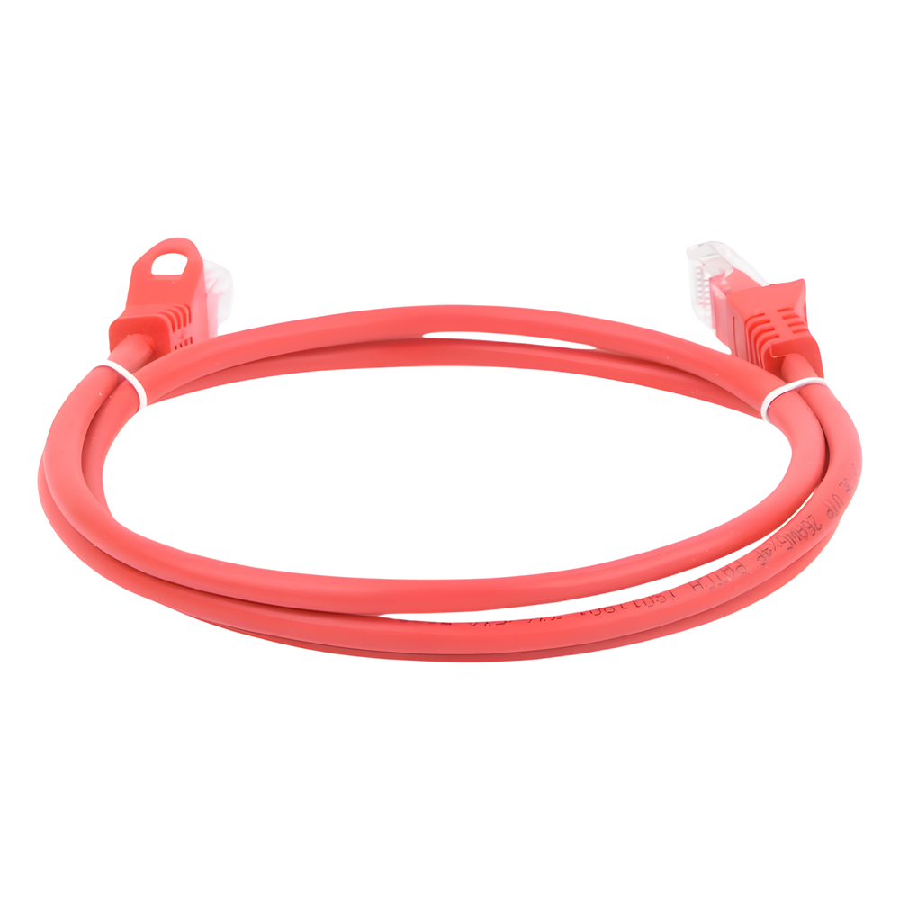 Cable de Parcheo UTP Cat6 - 0.5 Metros (1.64 Pies) - Rojo