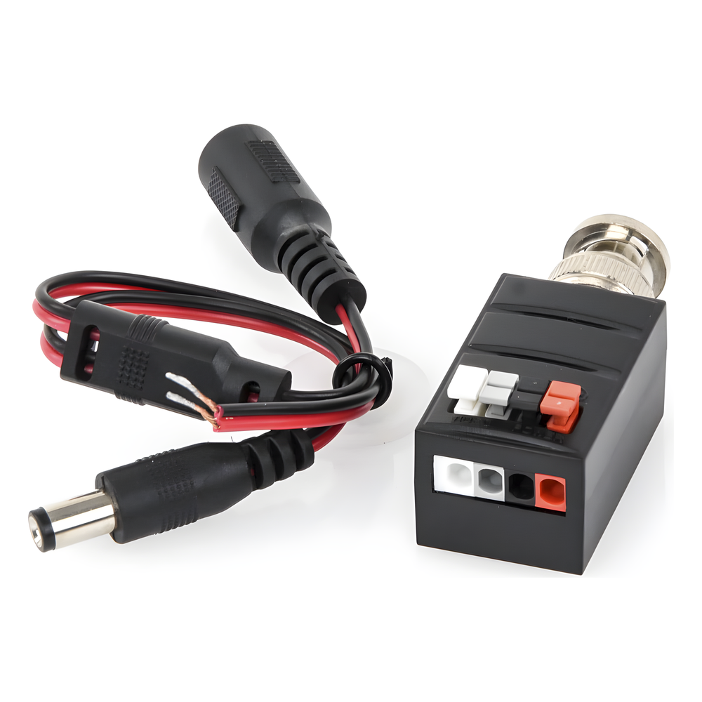 (TRANSCEPTOR) TRANSMISOR DE VIDEO ACTIVO DE LARGO ALCANCE /  400 Metros con RECEPTOR ACTIVO TT4501R / Resolución 2 MP / Compatible con cámaras HD-TVI/CVI/AHD/CVBS / Protección Interconstruida contra sobretensión.