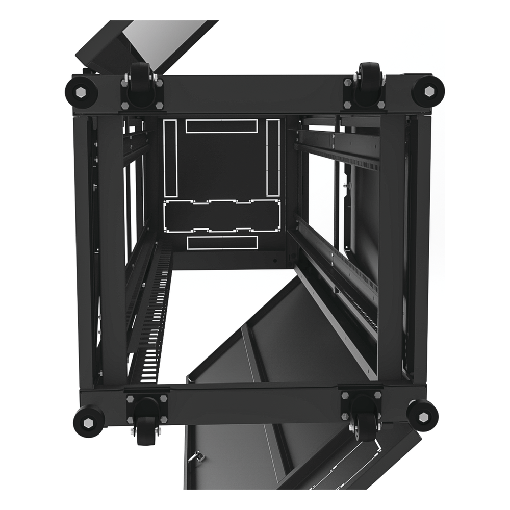 Gabinete para Telecomunicaciones Rack Estándar de 19", 42UR, 600 mm Ancho x 600 mm Profundidad. Fabricado en Acero, Se envía el Gabinete Armado.
