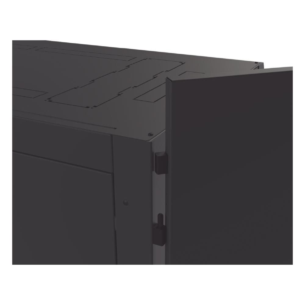 Gabinete Profesional para Telecomunicaciones de 45UR, 1200 mm Profundidad, Incluye 2 Organizadores Verticales de 45 Unidades de Rack, Se envía el Gabinete Armado.