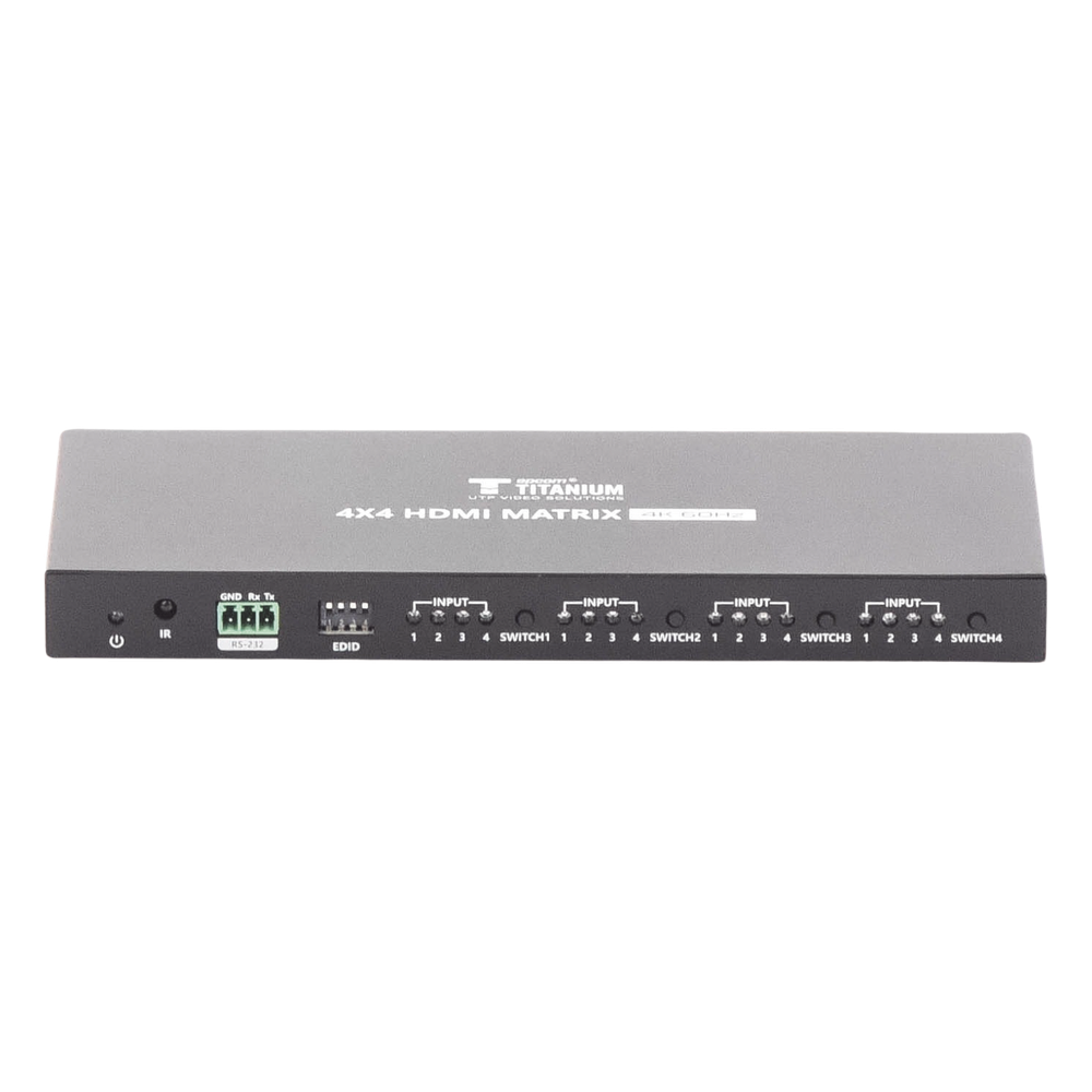 Matricial 4x4 HDMI | 4K@60Hz | Soporta HDR10 | Configuración EDID | Múltiples Modos de Conmutación