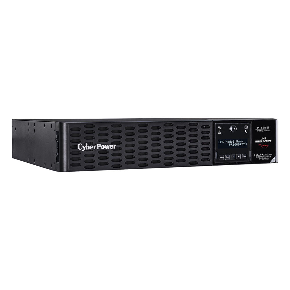 UPS de 1000 VA /1000 W, Topología Línea Interactiva, Entrada 120 Vca NEMA 5-15P, Onda Senoidal Pura, Torre o Rack 2 UR, Con 8 Tomas NEMA 5-15R