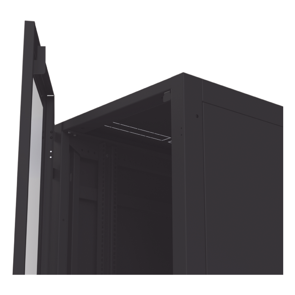 Gabinete para Telecomunicaciones Rack Estándar de 19", 42UR, 600 mm Ancho x 1000 mm Profundidad. Fabricado en Acero, Se envía el Gabinete Armado.