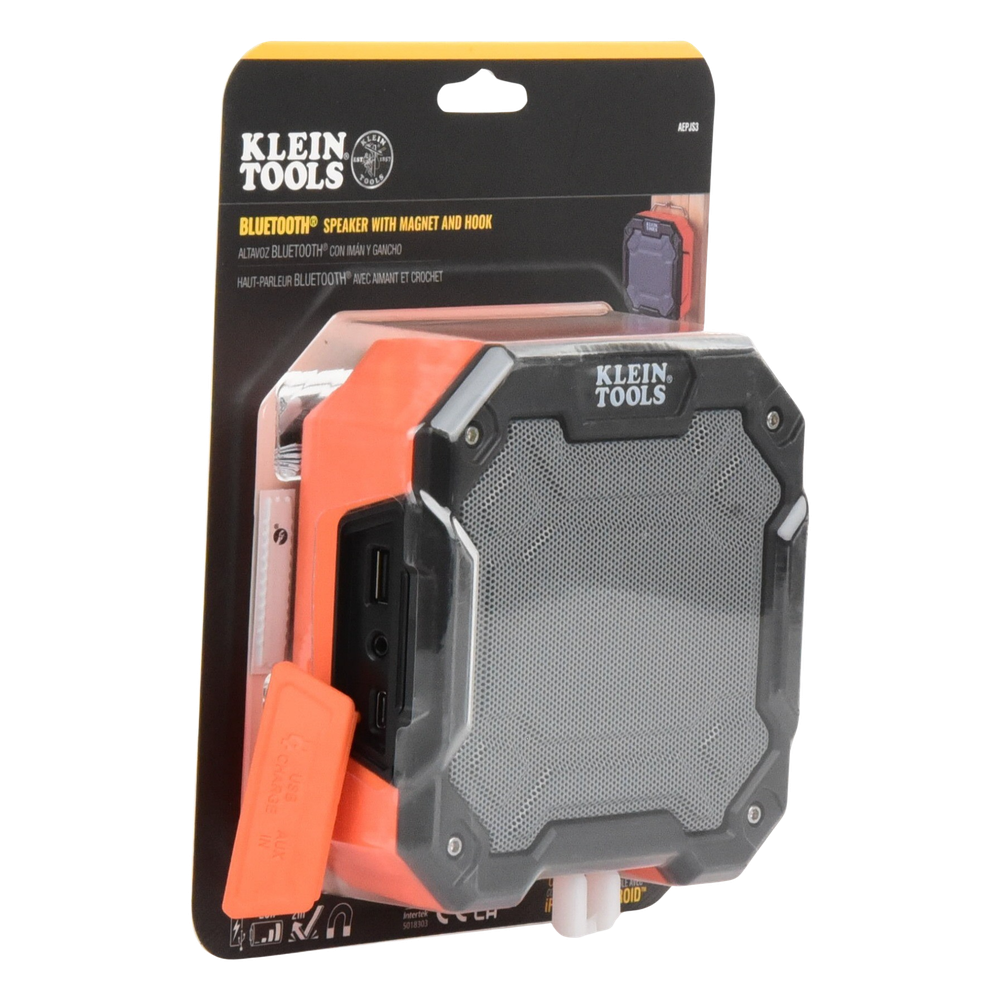 Bocina Portátil BLUETOOTH® con Imán y Gancho para Colgarse. Permite Altavoz Manos Libres con Micrófono Incorporado.