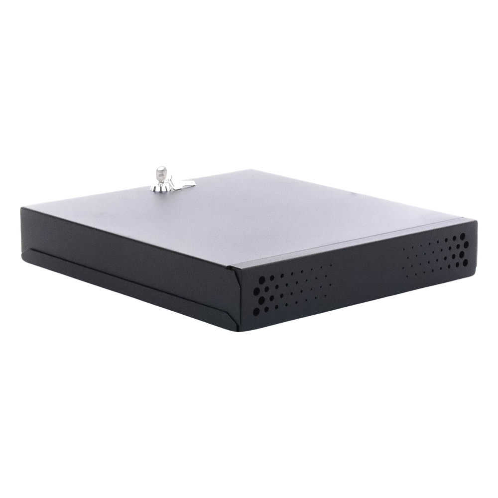 Gabinete Metálico de Seguridad para DVR/NVR, Ancho 396 mm x 78 mm de Alto x