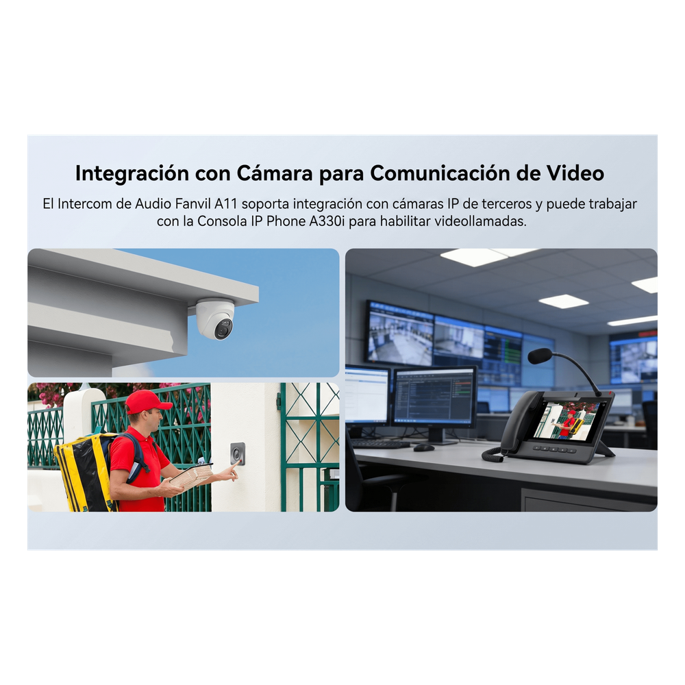 Video Intercom IP para Exterior / Cámara 4 Megapixel (1080p) / HDR e Iluminación IR / Altavoz 5W y Doble Micrófono con Reducción de Ruido / Panel Acero Inoxidable y Cuerpo Aluminio / IP66 e IK10 / PoE+ / 2 Líneas SIP