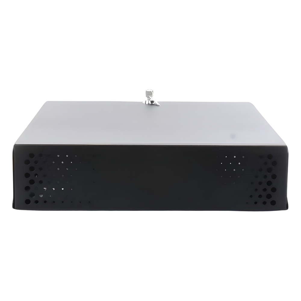 Gabinete Metálico para DVR/NVR. Tamaño Max. de DVR/NVR: 445 x 88 x 400mm (An.xAl.xProf.). Compatible con Fuente SLIM.