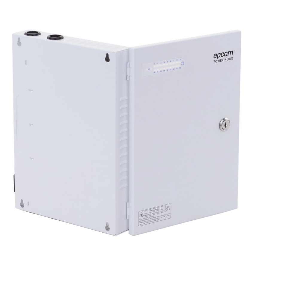 Fuente / 11-15 V / 18 canales / 20 A / Alta tecnología en seguridad / Doble ventilador / Hasta 1.8 Amperes por Salida / Filtro de ruido por canal / Diseño de alta gama.