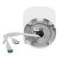 [FlexVu] [PROTECCIÓN ACTIVA] Bala IP Panorámica 8 Megapixel (4K) / 2 Lentes 4 mm (180°) / Imagen a Color 24/7 (ColorVu) / PoE / WDR 130° / IP67 / ACUSENSE / Luz Estroboscópica y Alarma Audible / 40 mts Luz Blanca / Micro SD