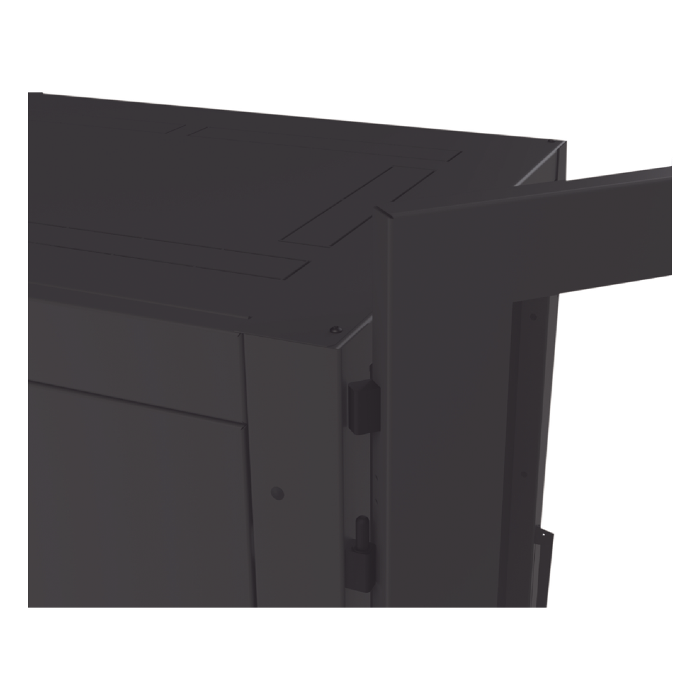 Gabinete Profesional para Telecomunicaciones de 24UR, 600 mm de Ancho x 1000 mm de Profundidad, Se envía el Gabinete Armado.