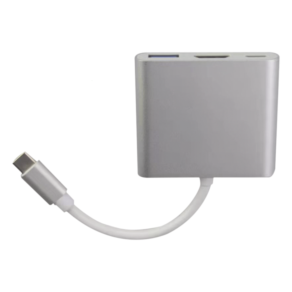 Adaptador Multipuerto USB-C 3.1 A HDMI 4K / USB 3.0 / USB – C /  Alta Velocidad de Transmisión de Datos / Admite Carga Rápida (PD) en el Puerto USB – C